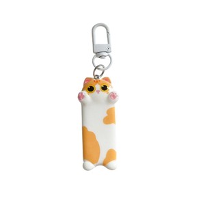Llavero de Gato Largo y Adorable, Material de Resina Plástica, Impresión Digital, <span class=keywords><strong>Kawaii</strong></span>, Dibujos Animados, Animal, Colgante para Bolso, Regalo para Mujeres y Parejas - Product Image 5