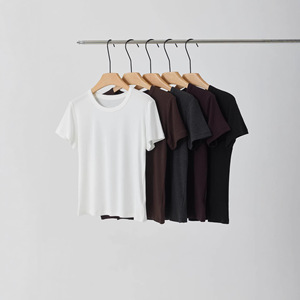 Camiseta de Alta Calidad para Mujer, Transpirable, Lisa, Informal, de Fabricante, Teñida, de Manga Corta, MOQ Bajo, de Secado Rápido, para Adultos - Product Image 1