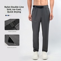 Pantalon de randonnée extérieur avec poches latérales zippées, léger, séchage rapide, logo personnalisé, pantalon de travail, pantalon de survêtement en nylon, logo personnalisé OEM