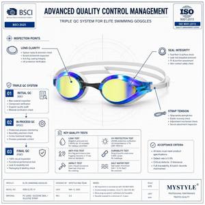 Gafas de Natación Profesionales de Competición, Antivaho, Sin Fugas, Lentes con Revestimiento de Espejo, Protección UV, Silicona, Gafas de Natación de Competición para Adultos - Product Image 6