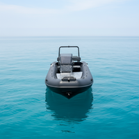 Ce certificat RHIB 520 V profond coque Hypalon/PVC/Orca nervure en aluminium bateaux gonflables pour la pêche