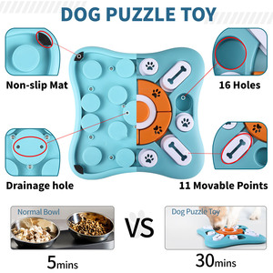 Campione gratuito sicuro e sicuro IQ Training Slow Food Dispenser Feeder Squeakers Chewdog Puzzle Toys per cani di grossa taglia - Product Image 3