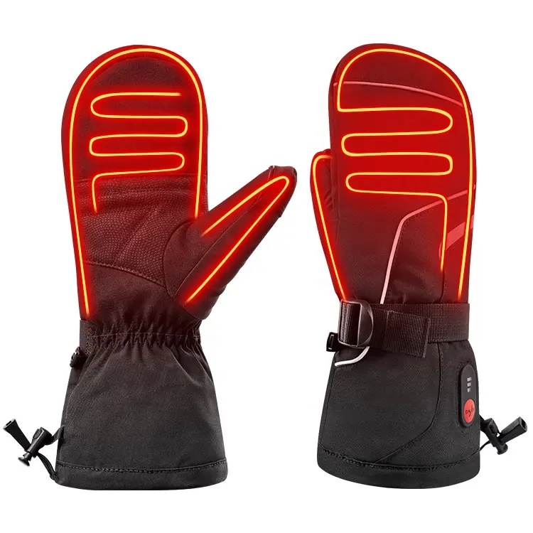 SAVIOR Winter Outdoor Sports Rechargeable Mitten Ski Heated Gloves