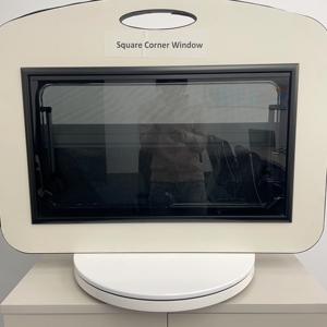 Parte del cuerpo Rv Esquina derecha R10 Ventana acrílica de doble acristalamiento con Red antiinsectos y rollo ciego en RVS y campistas - Product Image 2