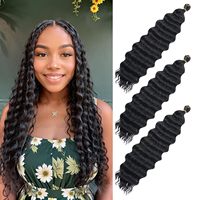 Extensions de cheveux synthétiques Eonian Packet Protein Fiber Bundles 4 ou 6 pièces, lisses Yaki ou ondulés KC, double trame machine