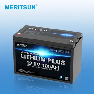 MeritSun Factory Outlet LCD 12V Lifepo4 300ah Lithium Iron Phosphate Battery Camping Battery