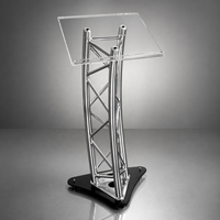 Podest en alliage d'aluminium portable avec structure modulaire, cadre détachable pour la scène et les événements, capacité de charge de 100 kg