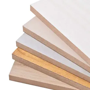 MDF Board Manufacturer 3Mm Wood Natural Veneer MDF Panel Sheet Plain Raw MDF Board