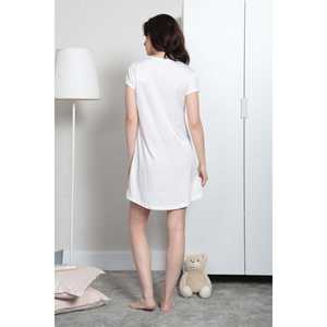 Vêtements de nuit pour femmes BAYAN, tunique ovale à col rond et manches courtes - Product Image 1