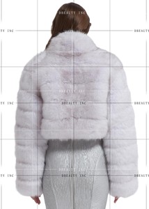 Veste Courte de Luxe en Fausse Fourrure de Renard pour Femme, Grand Col Revers, Manches Longues, Manteau Court Fourré, Idéal pour l'Hiver, les Mariages et les Fêtes, Boléro en Fourrure - Product Image 6