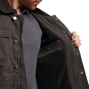 Veste de travail personnalisée en toile 100% coton cirée, légère, respirante, imperméable et coupe-vent, service OEM, vêtements de travail pour hommes - Product Image 5