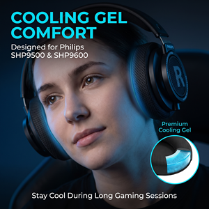 Almohadillas de Repuesto para Auriculares <span class=keywords><strong>Philips</strong></span> SHIP9500 - Orejeras de Alta Fidelidad con Disipación de Calor y Tela Refrigerante - Product Image 2