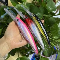 Leurre de pêche Minnow 47g 5.5in pour plongée profonde, appât de traîne en eau salée, leurre dur à longue portée pour gros gibier (Thon, Bar, Brochet, Musky)