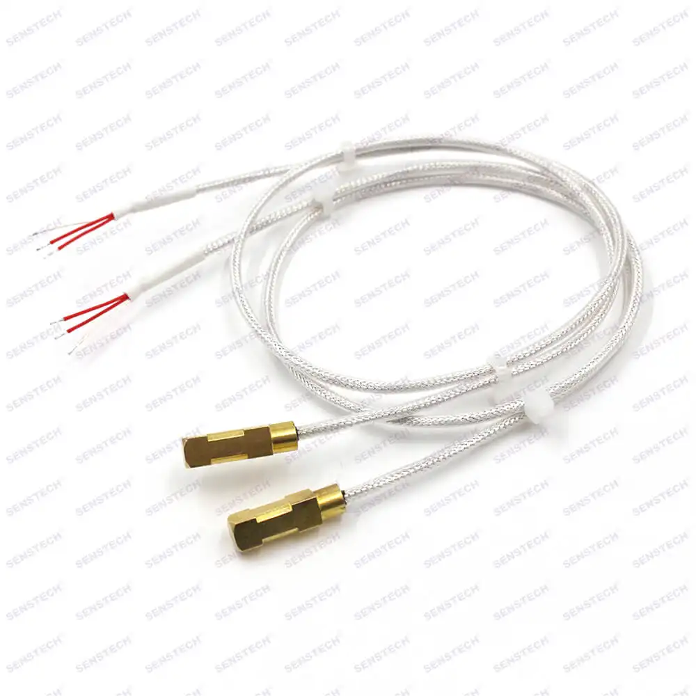 Custom-made Shape Brass Coper Housing 2M 3 Wires Cable RTD Temperature Sensor PT1000
