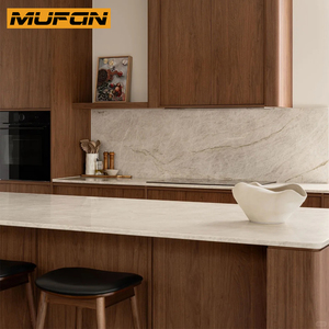 Set Completo di Mobili da <span class=keywords><strong>Cucina</strong></span> Japandi in <span class=keywords><strong>Noce</strong></span> su Misura Stile Wabi-Sabi Giapponese con Progetti CAD 3D Gratuiti - Produzione - Product Image 3
