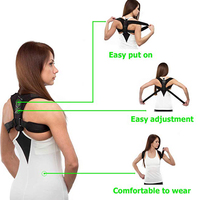 Correcteur de posture dorsal réglable pour clavicule, colonne vertébrale, épaules et lombaires – Ceinture de correction de posture, Corset de correction de posture