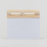 Cube de notes auto-adhésif avec logo personnalisé en gros 7.6*7.6 bloc de papier collant bloc bloc-notes avec palette en bois pour instructions de mémos