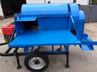 Traitement 800-1200kg/heure automatique Riz et blé. Machine à battre le millet, le sorgho, le maïs, le soja HJ-TD90