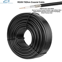 Cable Coaxial RG59 de 75 Ohm para CCTV sin Cable de Alimentación, Suministro al por Mayor