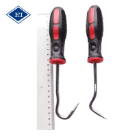 Lot de 2 mini outils de précision à crochet et pique en acier au carbone, extracteur de joints toriques avec poignée bicolore pour réparation automobile
