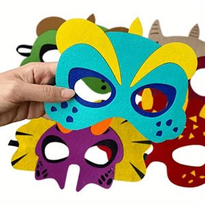 Máscara facial personalizada <span class=keywords><strong>de</strong></span> Navidad y Halloween, máscara <span class=keywords><strong>de</strong></span> superhéroe elástica y <span class=keywords><strong>de</strong></span> fieltro barata para niños, suministros <span class=keywords><strong>de</strong></span> fiesta <span class=keywords><strong>de</strong></span> cumpleaños temática Jungle Safari - Product Image 3