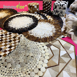 Venta al por mayor de alta calidad de diseño moderno de seda 100% de Nueva Zelanda lana habitación alfombras alfombra - Product Image 4