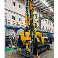 Foreuse à câble diamantée portative sur chenilles, avec moteur diesel Cummins 4BT, pompe hydraulique, moteur à piston, boîte de vitesses et roulement, portée max. 100m