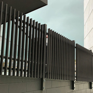 Clôture à <span class=keywords><strong>lame</strong></span> verticale en aluminium 3D personnalisée garde-corps jardin maison décorer <span class=keywords><strong>prix</strong></span> d'usine - Product Image 3