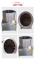 Équipement essentiel pour l'abattage des volailles Machine à épiler les poils de poulet pour l'élimination des plumes de poulet de caille pour les espèces d'oiseaux