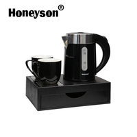 Ensemble bouilloire électrique Offres Spéciales et plateau à thé/café pour chambres d'hôtel Usage domestique direct du fabricant Fournitures d'hôtel