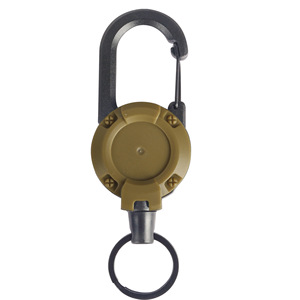 Retractable Heavy Duty Pull Reel Carabiner Strong Steel Wire Rope Buckle Spring Key <b>Ring</b> Outdoor Sporty Keychain Tool - Product Image 5