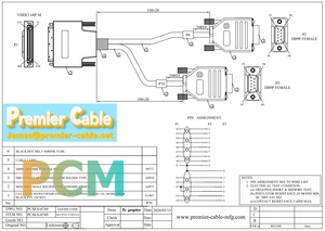 كابل تقسيم SCSI VHDCI 68 سن إلى مزدوج DB9 أنثى RS232 لـ NVIDIA DRIVE AGX Thor Developer Kit VH1 VH2 Vehicle Harness - Product Image 6