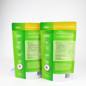 Personalizado de grado alimenticio frutos secos Chocolates Chips de coco Banana rebanadas impermeable Ziplock bolsa de embalaje de pie - Product Image 3