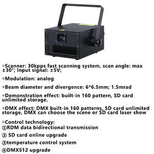 Láser AOPU de 10W a Todo Color con Máquina de Nieve de 1500W, Efecto de Baile de Ensueño para Bodas, Láser y Luz de Máquina de Nieve - Product Image 3