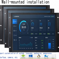 Panel Layar LED Industri 21,5 Inci 4K Open Frame Android Touchscreen Monitor LCD dengan Sentuhan Kapasitif 10 Titik PC
