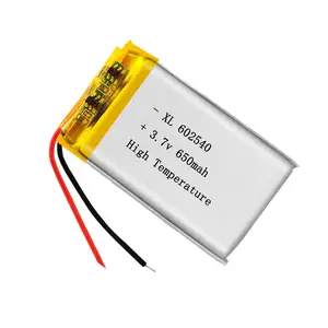 502540 602540 802540 Nhiệt Độ Cao Pin 3.7V 500Mah 650Mah 800Mah Kích Thước Nhỏ Với PCB Trong Pin Lithium Ion