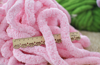Couverture super épaisse en velours 100% teint, gros crochet en chenille, fil épais, échantillon gratuit, laine islandaise pour le tricot à la main, coton d'Asie