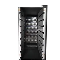 Boîtier d'ordinateur en métal Sagittarius NAS Mid Tower avec support 8 baies, compatibilité carte mère M-ATX/ITX, compatible SFX/FLEX