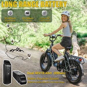 Vélo électrique 750W 48V 30Ah 400LBS à double batterie lithium longue portée pour adulte, expédition directe usine - Product Image 2