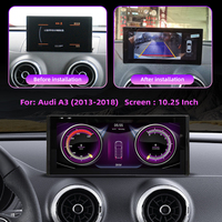 En stock aux États-Unis, autoradio, unité centrale, écran 10,25 pouces, lecteur Android pour voiture, résolution GPS 1280*480, navigation 4G WiFi pour Audi A3 2013-2016