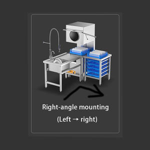 TV80D 304 Ascenseur en acier inoxydable Lave-vaisselle commercial Type de hotte autoportante Lave-vaisselle électrique pour restaurant <span class=keywords><strong>Htel</strong></span> - Product Image 6