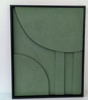 Nouvelle conception, peinture décorative en relief géométrique moderne 3D, nouvelle conception, sculpture en MDF pour hôtel, salon, décoration intérieure