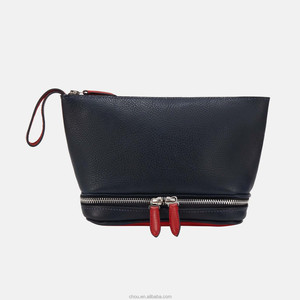 CHOU Shanghai Minerva Box Genuine Leather Custom Luxury Large Eco-Friendly Handmade for <strong>Bag</strong> 2 <strong>Compartments</strong> Travel <strong>Wash</strong> - Product Image 2