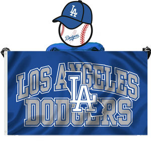 Искренний настраиваемый 3X5ft MLBs командный полиэстер баннер LA <span class=keywords><strong>Dodgers</strong></span> бейсбольные флаги - Product Image 5
