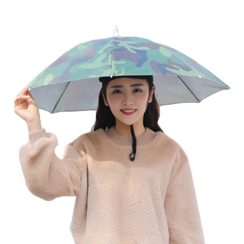 8230027 Promotional Head Hat Super Mini Paraguas Parapluie Sombrillas Fishing Umbrella