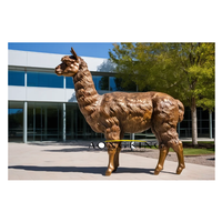 Escultura de Cabra para Decoración de Jardín, Estatua de Cabra de Tamaño Real para Venta, Estatua Decorativa de Oveja de Latón para Exteriores