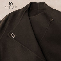 Nouveauté Manteau en cachemire pour femmes Manteau trench en laine pour femmes oversize à simple boutonnage Manteaux d'hiver pour femmes mélangées