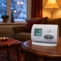 Thermostat intelligent sans fil RF C3RF pour système de chauffage à chaudière à gaz, thermostat d'ambiance avec relais à contact sec 8A