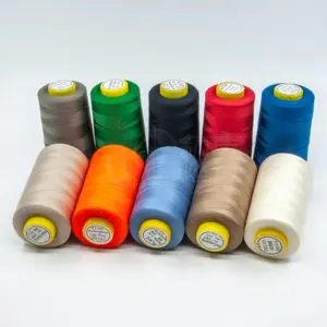 1313 hilo de coser de meta-aramida ignífugo protección contra incendios hilo de aramida para máquina de coser costura