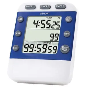 Magnético 3 canais LCD cozinhar Cozinha Relógio digital Countdown Timer